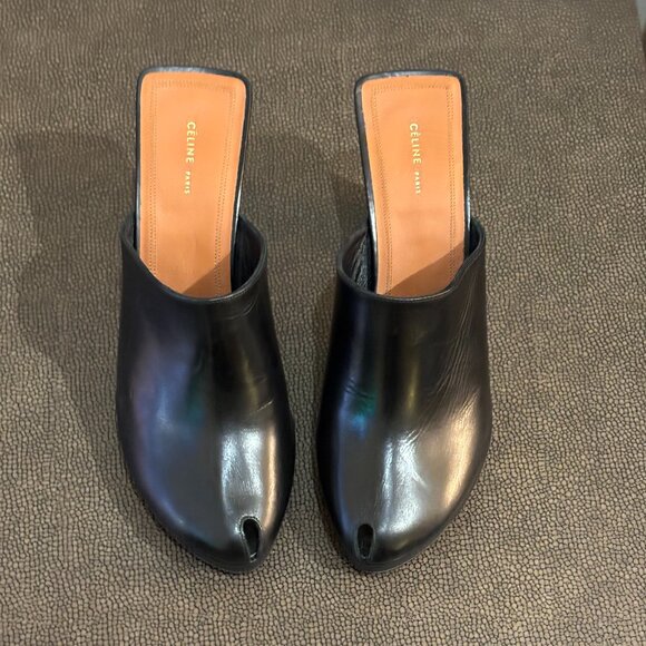 Celine Philo runway 2017 black leather Heels - Picture 2 of 14